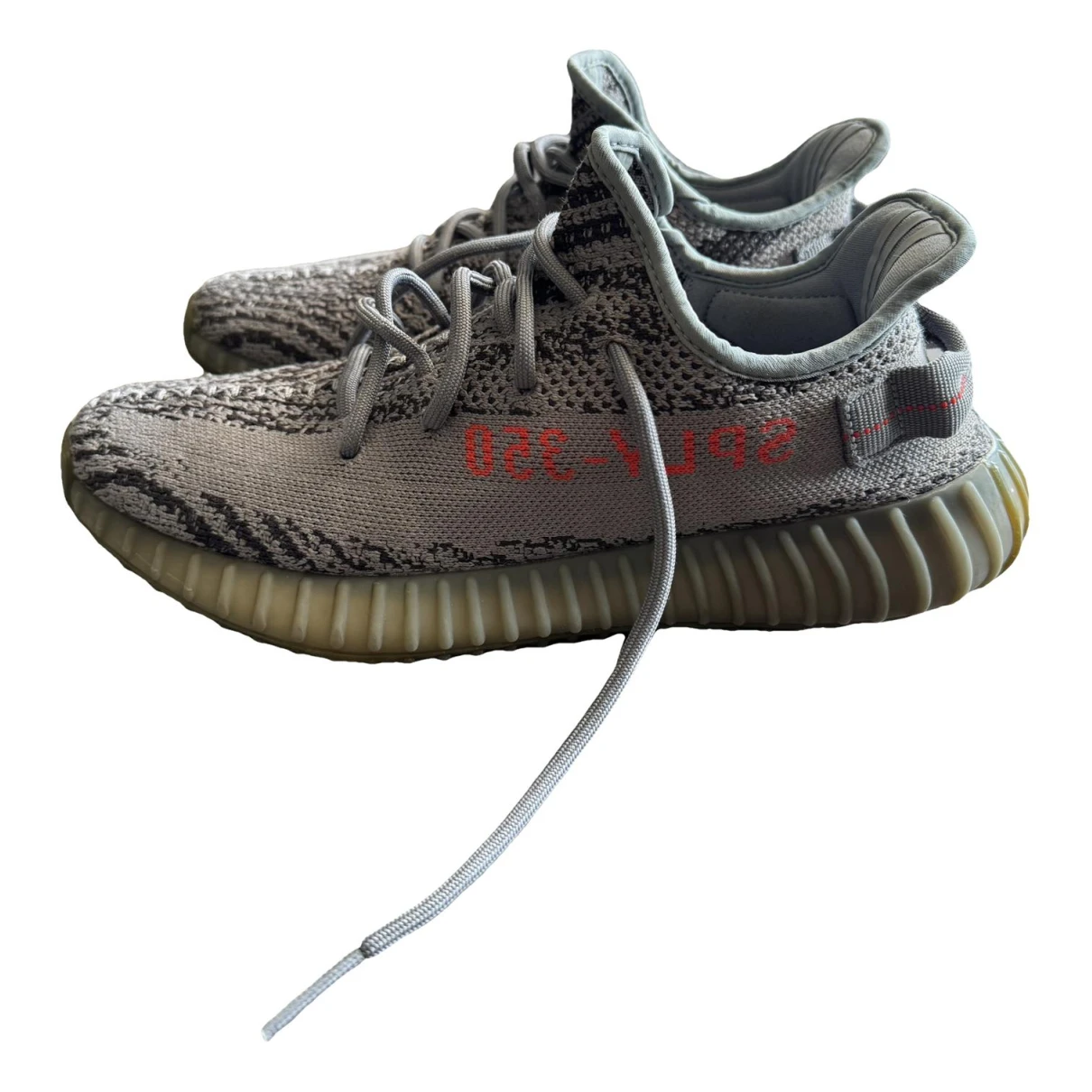 Pre-owned Yeezy X Adidas Boost 350 V2 Cloth Low Trainers In Grey