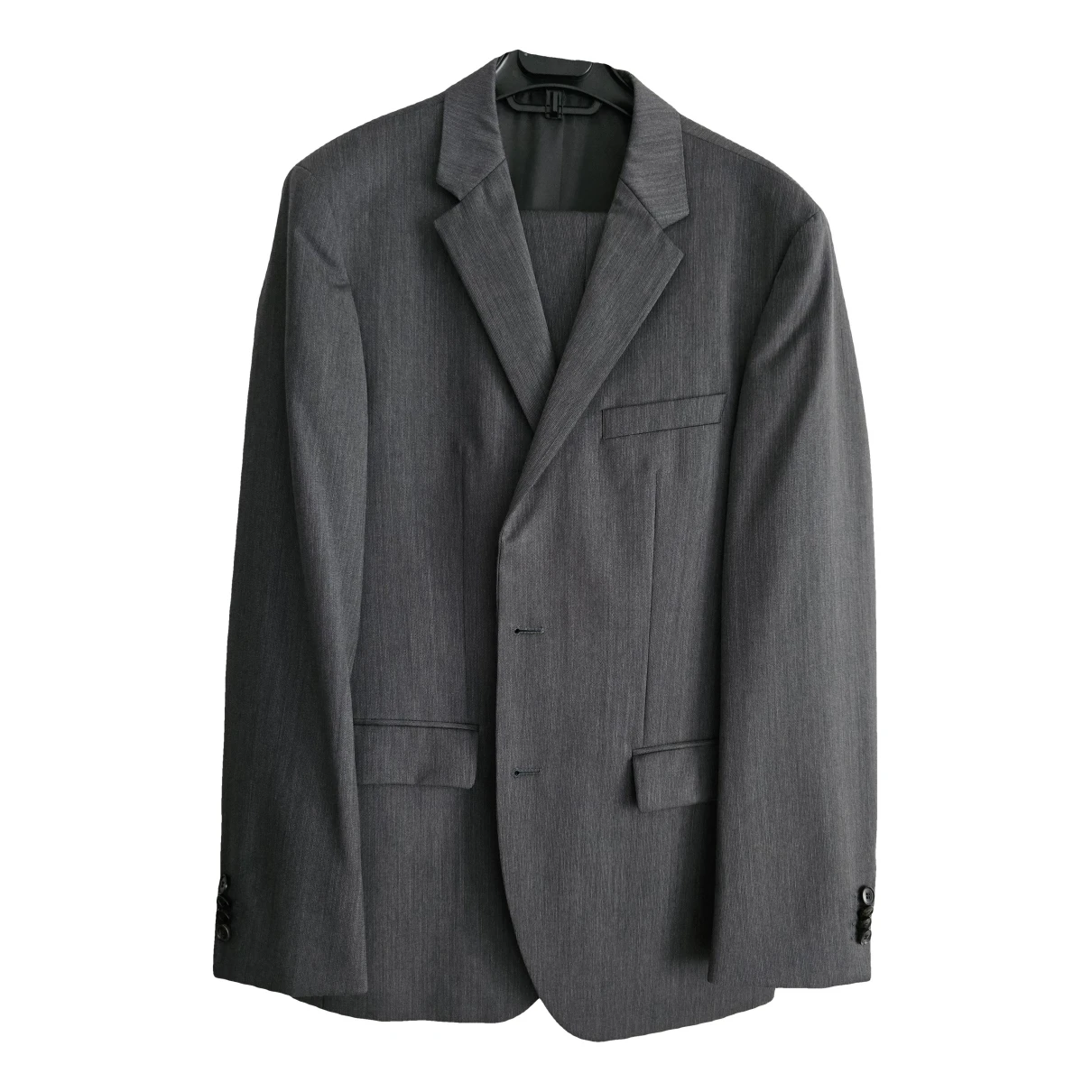 Pre-owned Hugo Boss Wool Suit In Anthracite