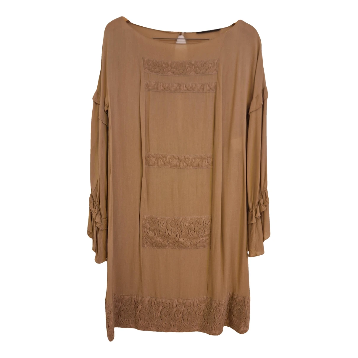 Pre-owned Alessandro Dell'acqua Mid-length Dress In Camel