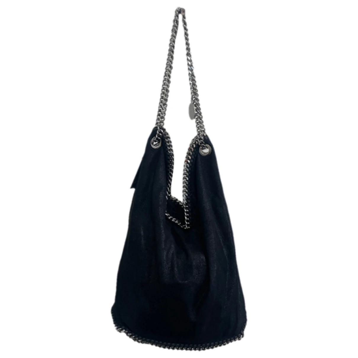 Pre-owned Stella Mccartney Vegan Leather Handbag In Black