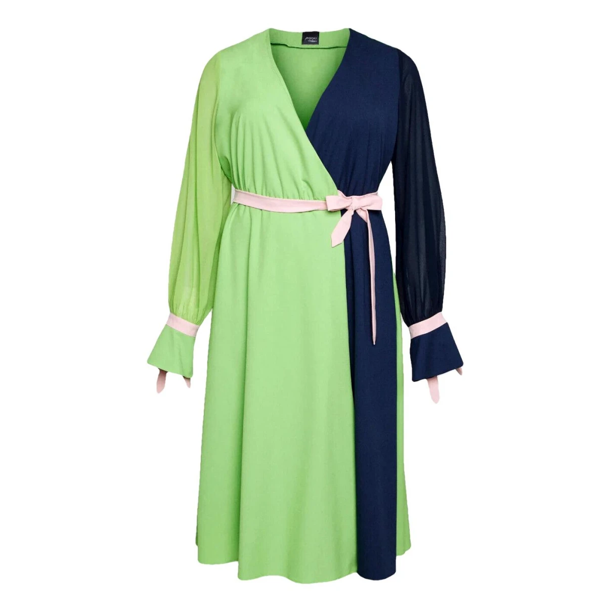 Pre-owned Marina Rinaldi Mid-length Dress In Green