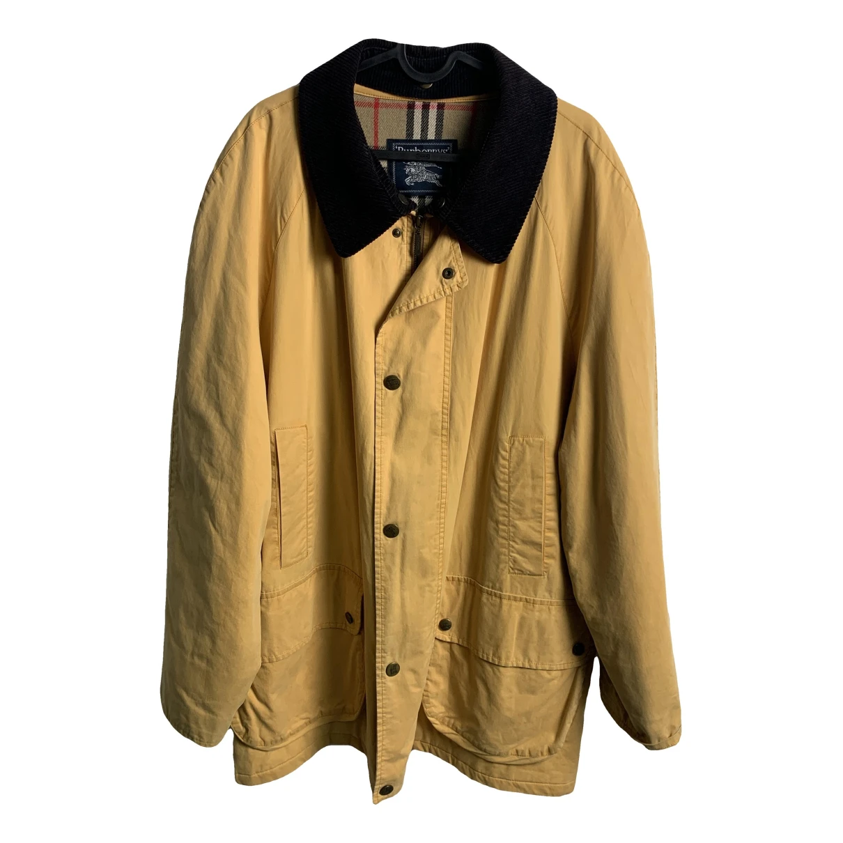 Pre-owned Burberry Coat In Yellow