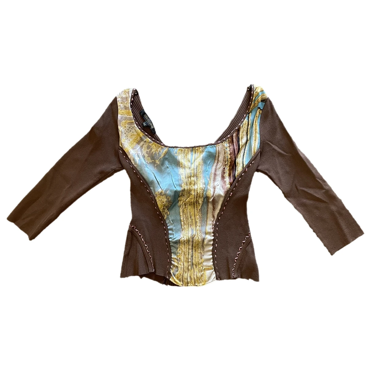 Pre-owned Roberto Cavalli T-shirt In Brown