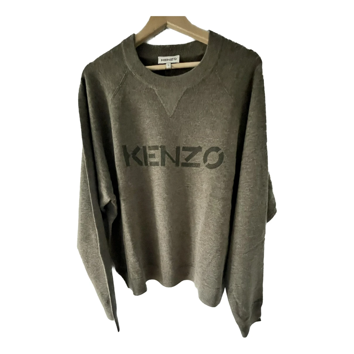 Pre-owned Kenzo Wool Pull In Grey