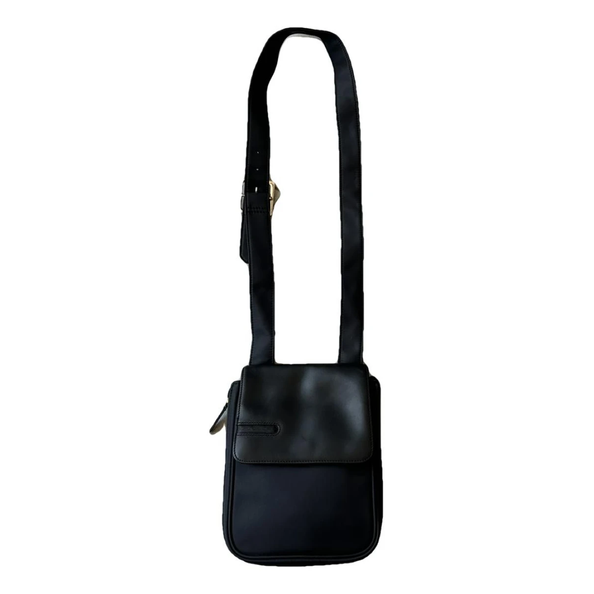 Pre-owned Piquadro Leather Weekend Bag In Black