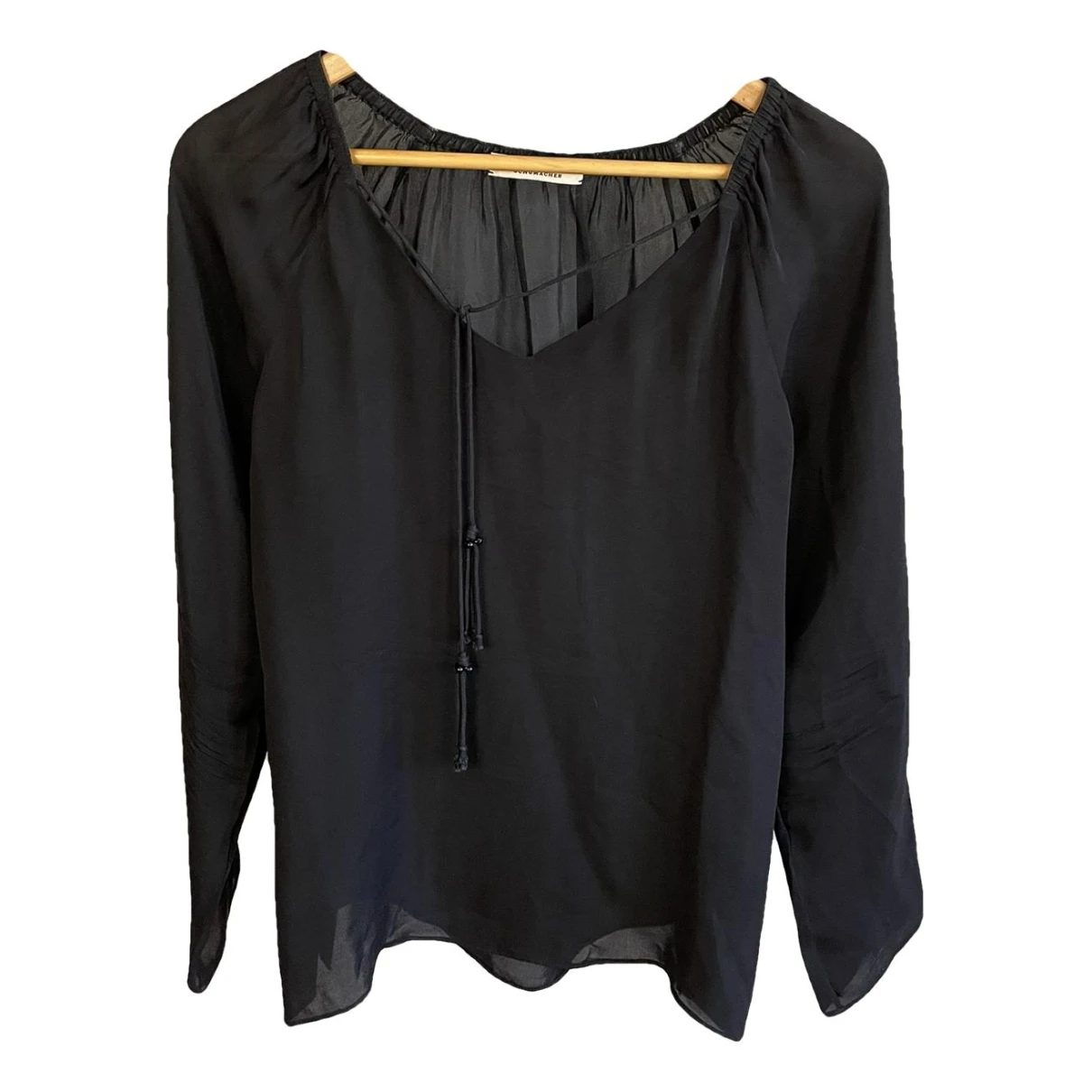 Pre-owned Dorothee Schumacher Silk Blouse In Black