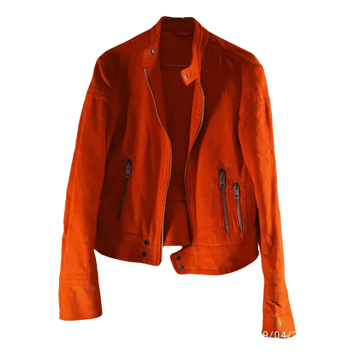 Pre-owned Gucci Velvet Jacket In Orange