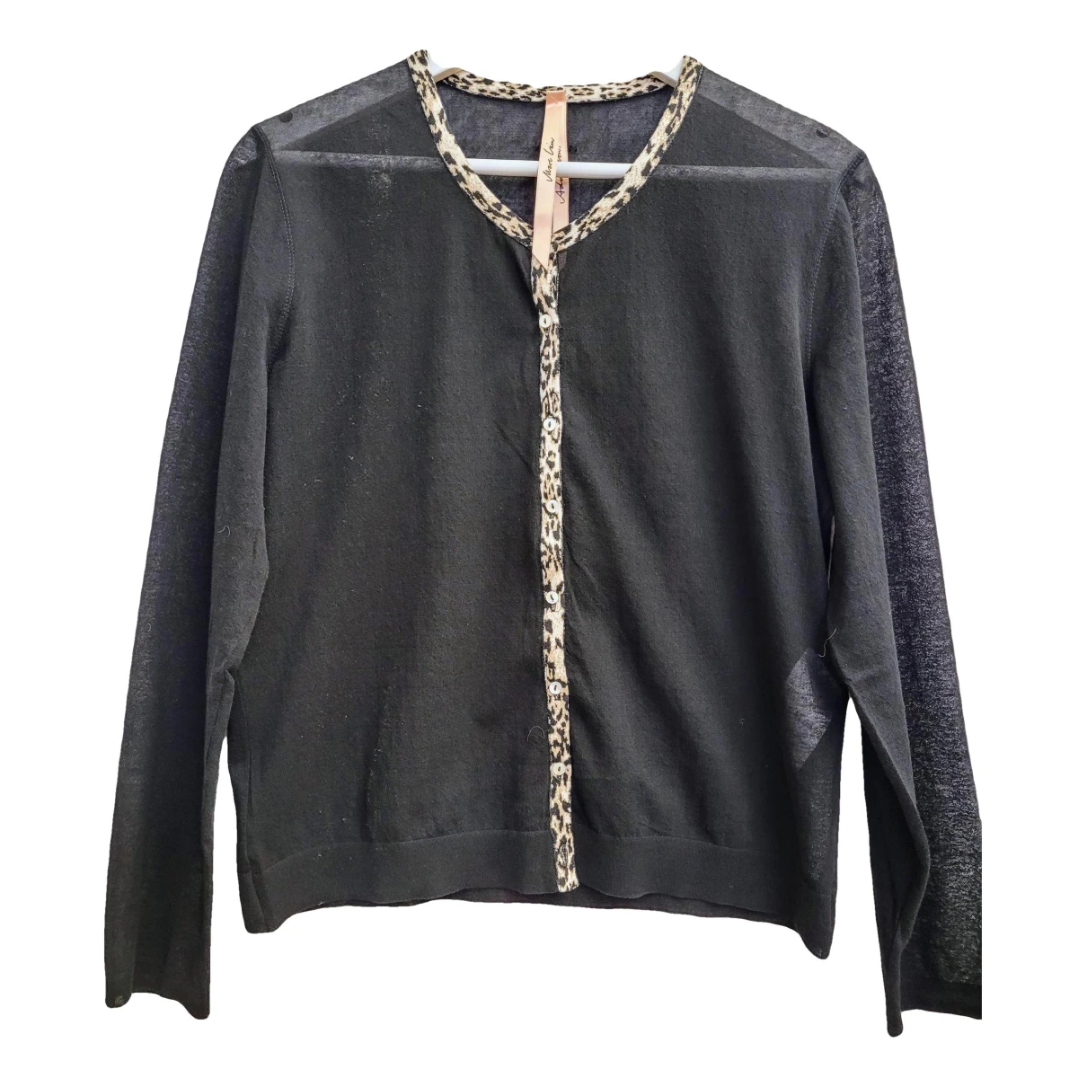 Pre-owned Marc Cain Cardigan In Black