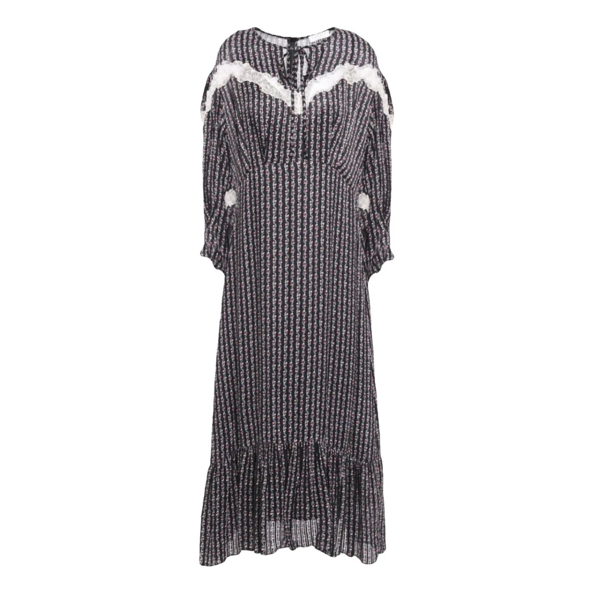 Pre-owned Sandro Mid-length Dress In Blue