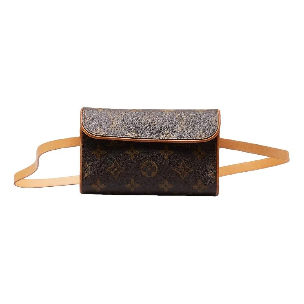 Pre-owned Louis Vuitton Cloth Belt Bag In Brown