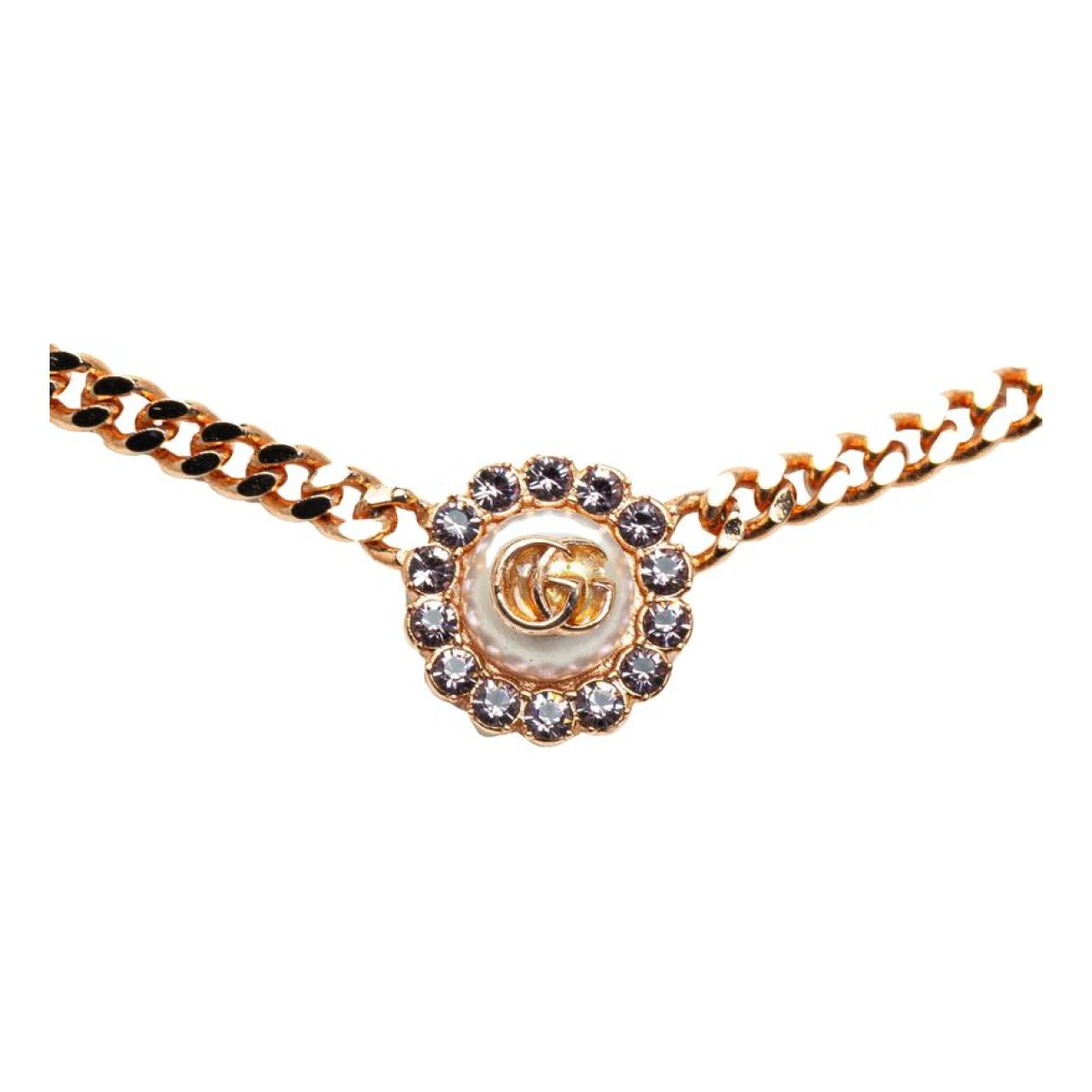 Pre-owned Gucci Pink Gold Necklace