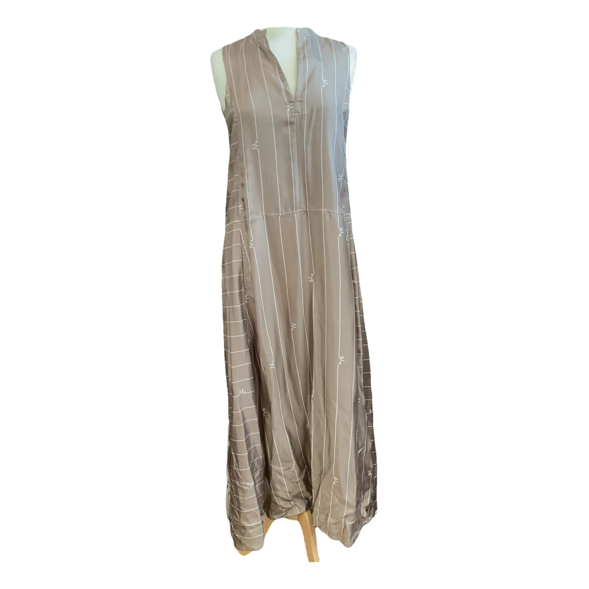Pre-owned Max Mara Silk Maxi Dress In Other