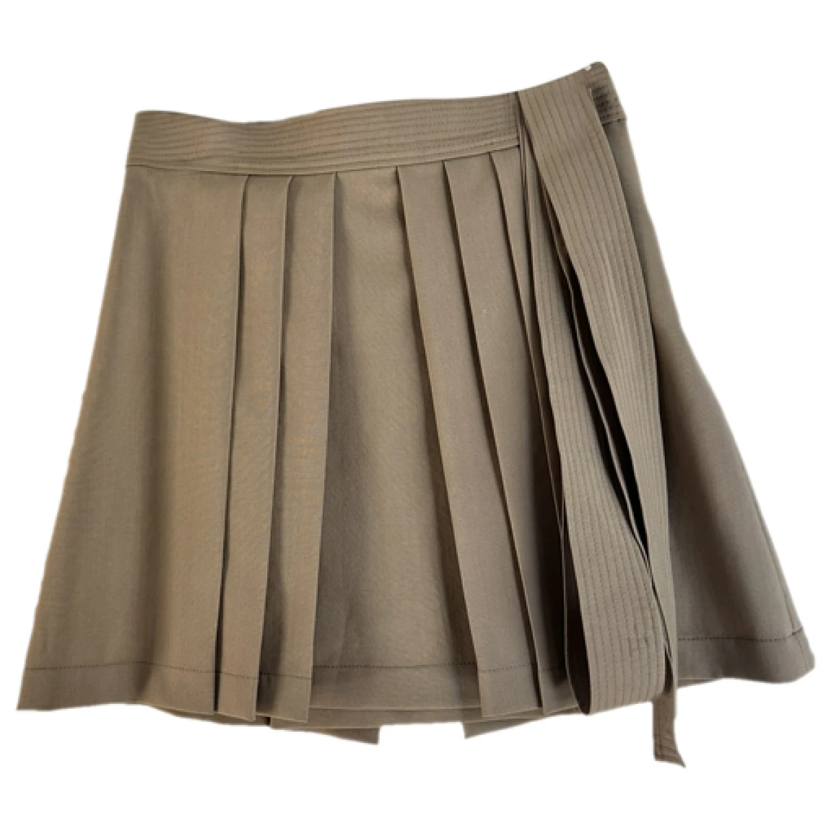 Pre-owned Kenzo Mini Skirt In Beige