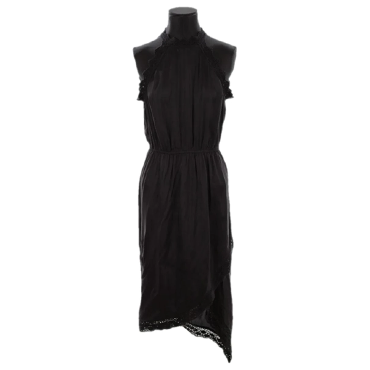 Pre-owned Pinko Maxi Dress In Black