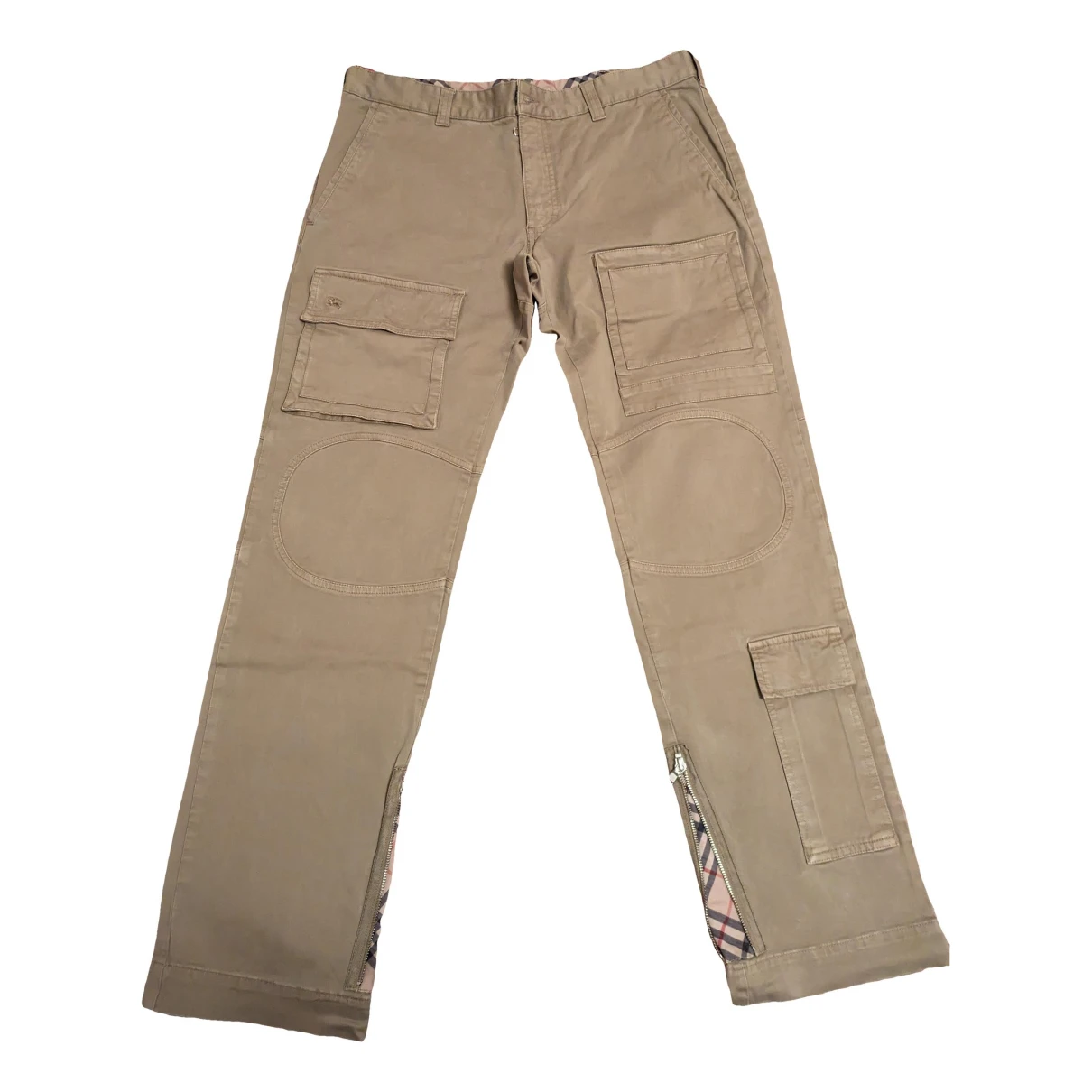 Pre-owned Burberry Trousers In Beige