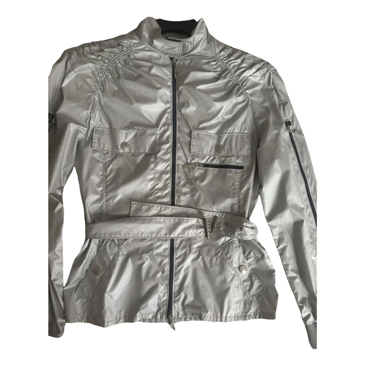 Pre-owned Versace Short Vest In Silver