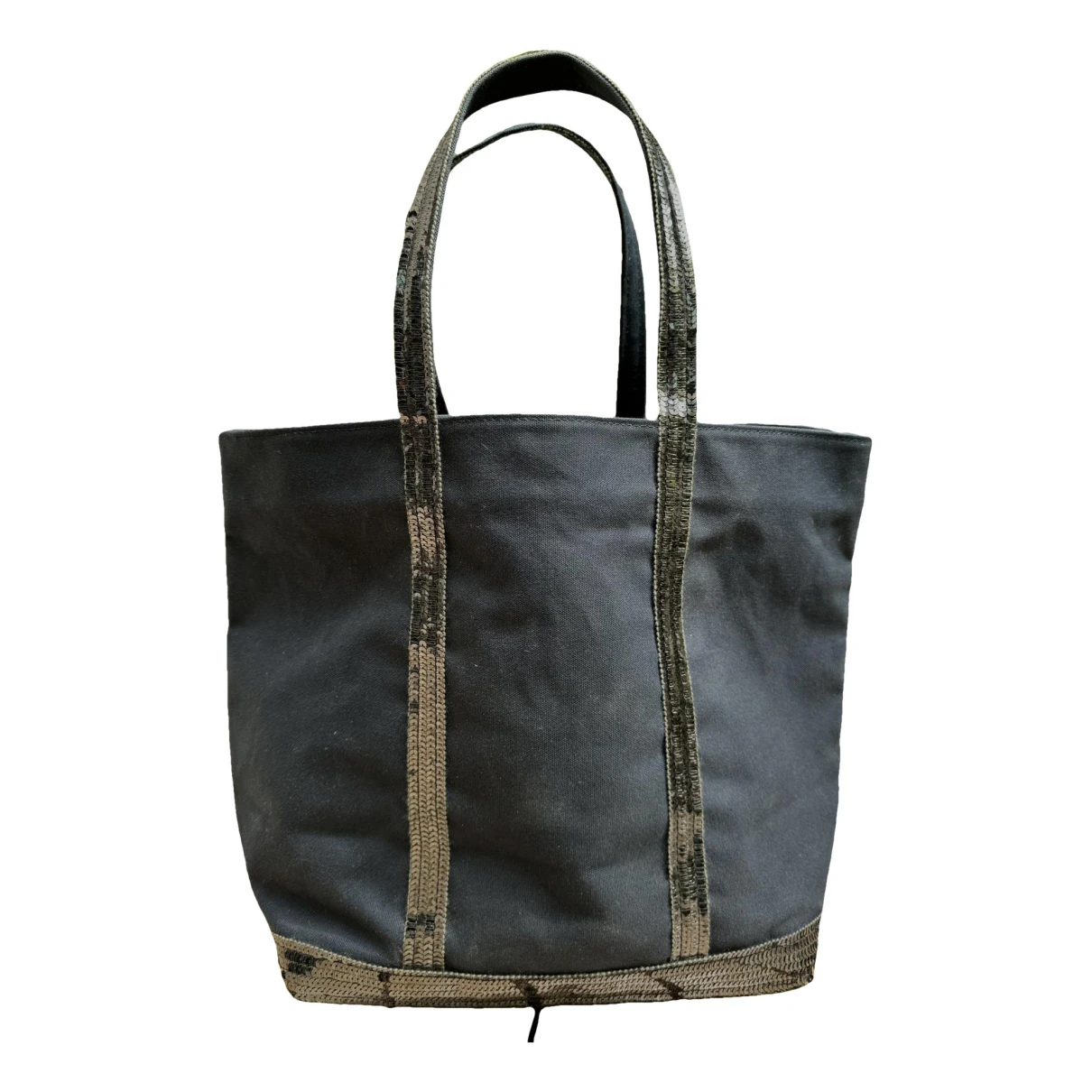 Pre-owned Vanessa Bruno Cabas Cloth Tote In Blue