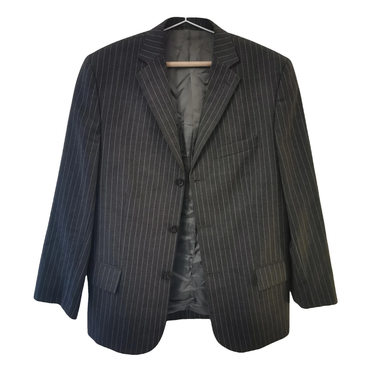 Pre-owned Carven Wool Suit In Grey