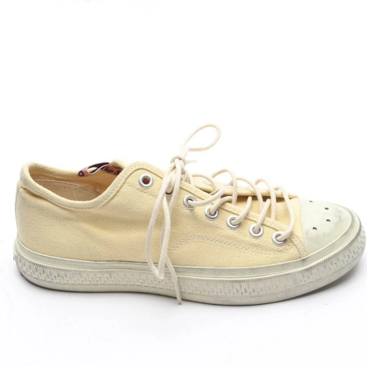 Pre-owned Acne Studios Cloth Trainers In White