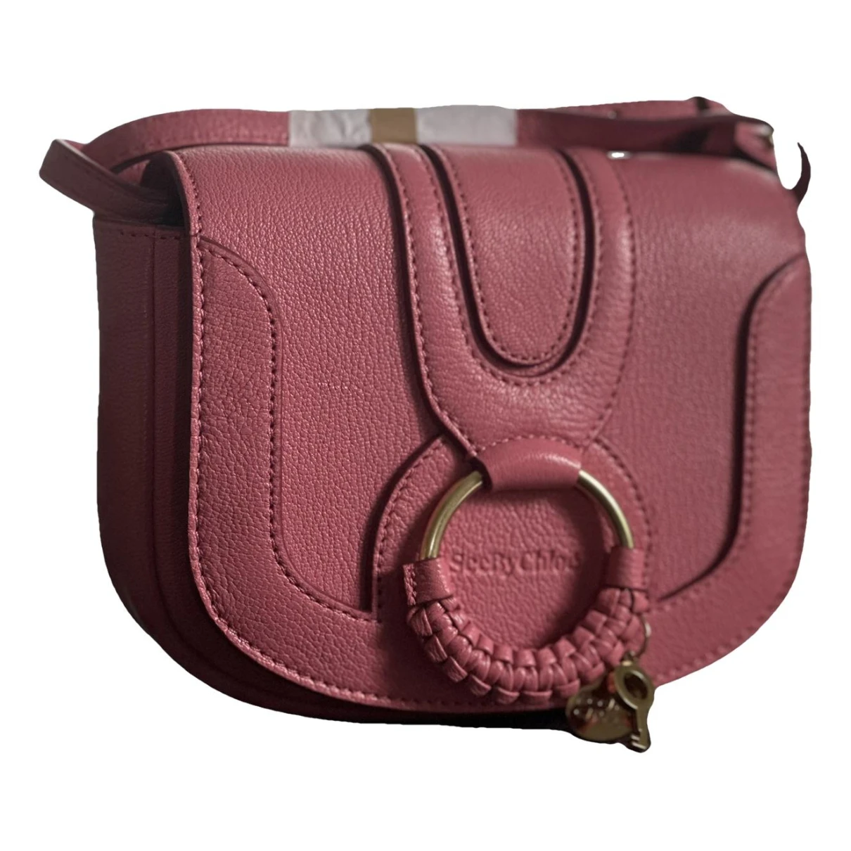 Pre-owned See By Chloé Leather Crossbody Bag In Pink