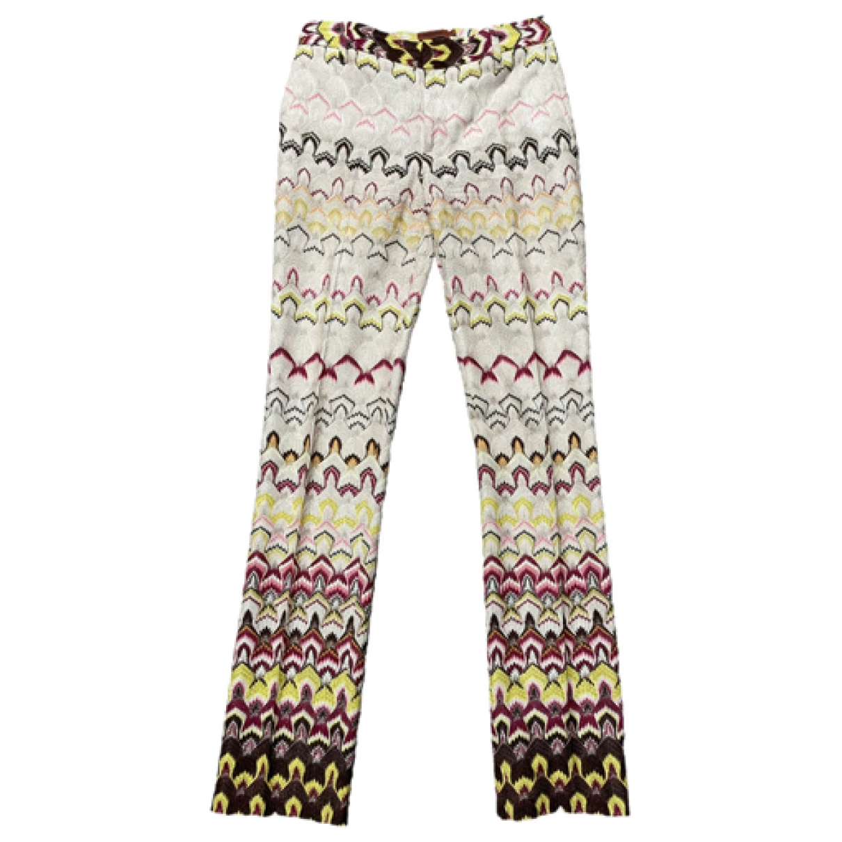 Pre-owned Missoni Straight Pants In Multicolour