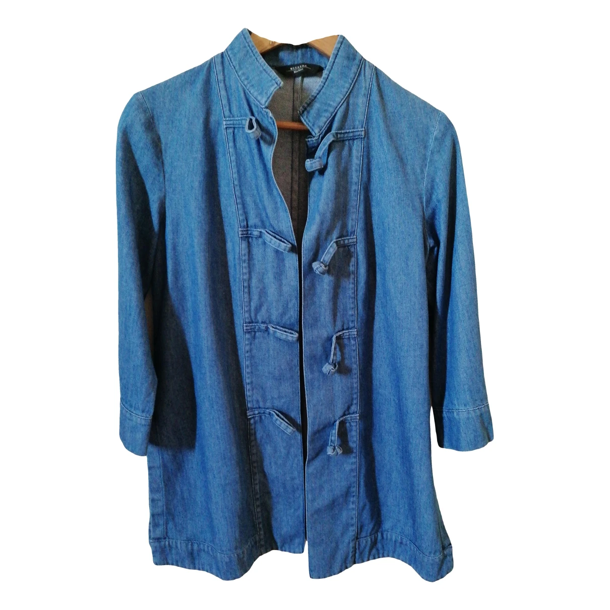 Pre-owned Max Mara Cardi Coat In Blue