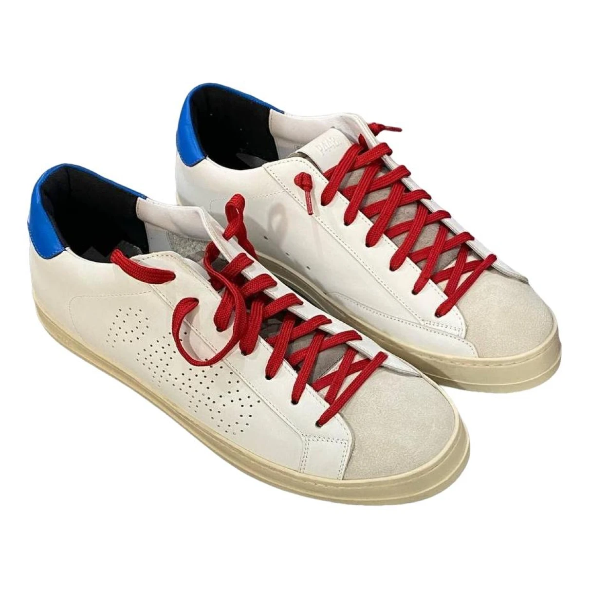 Pre-owned P448 Leather Low Trainers In White