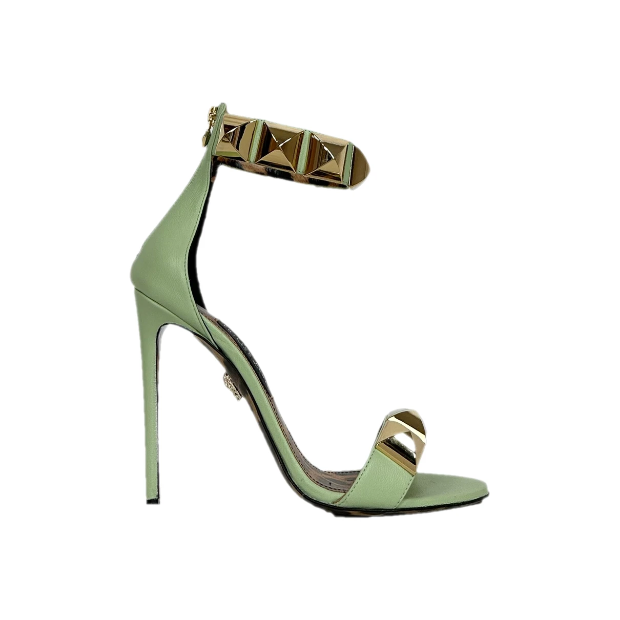 Pre-owned Philipp Plein Leather Sandals In Green