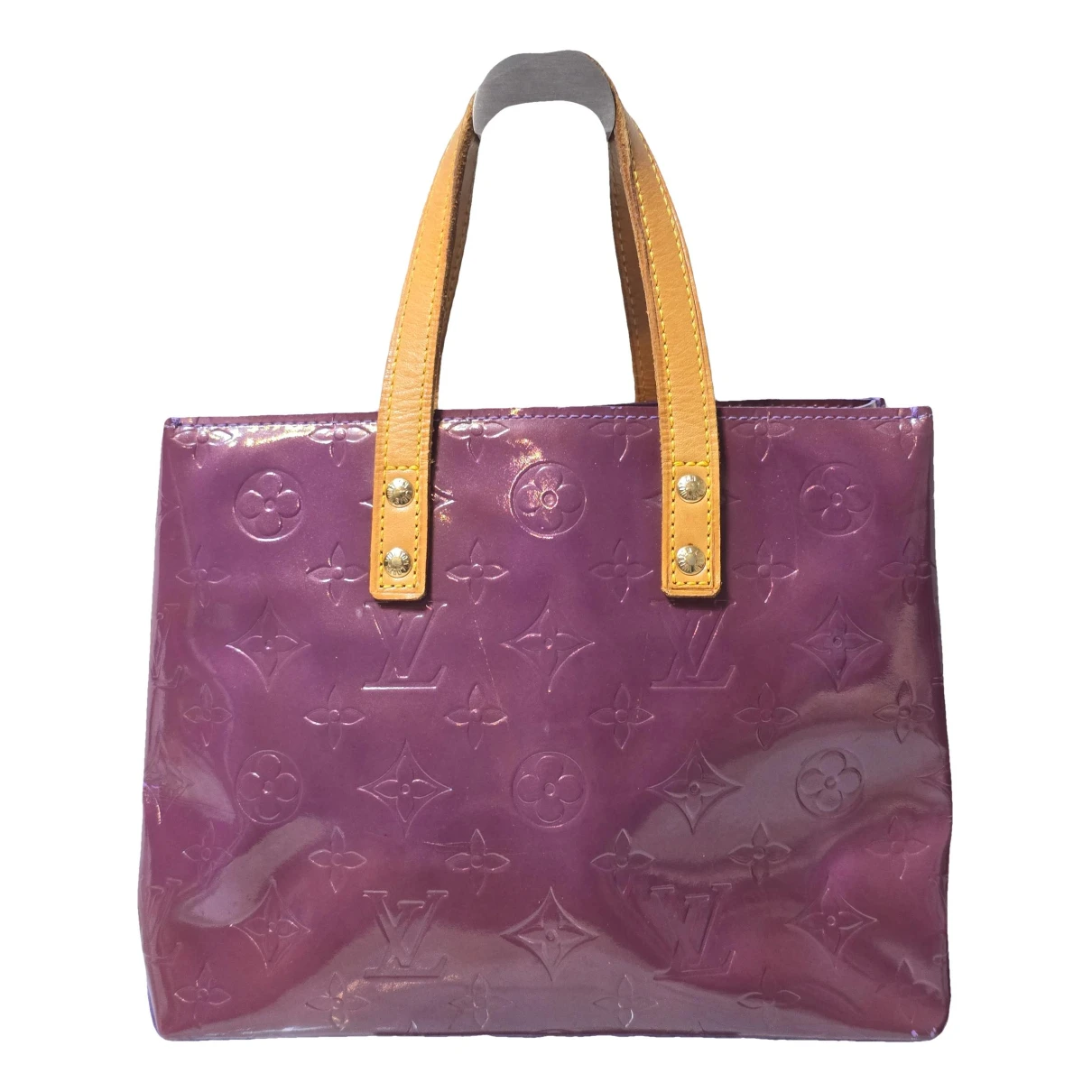 Pre-owned Louis Vuitton Reade Leather Handbag In Purple