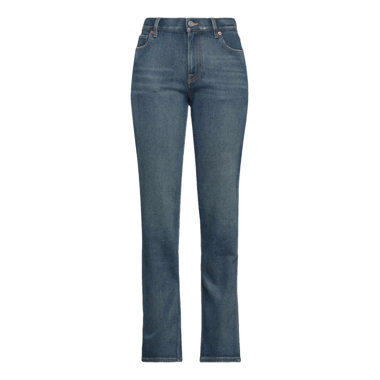 Pre-owned Valentino Straight Jeans In Navy
