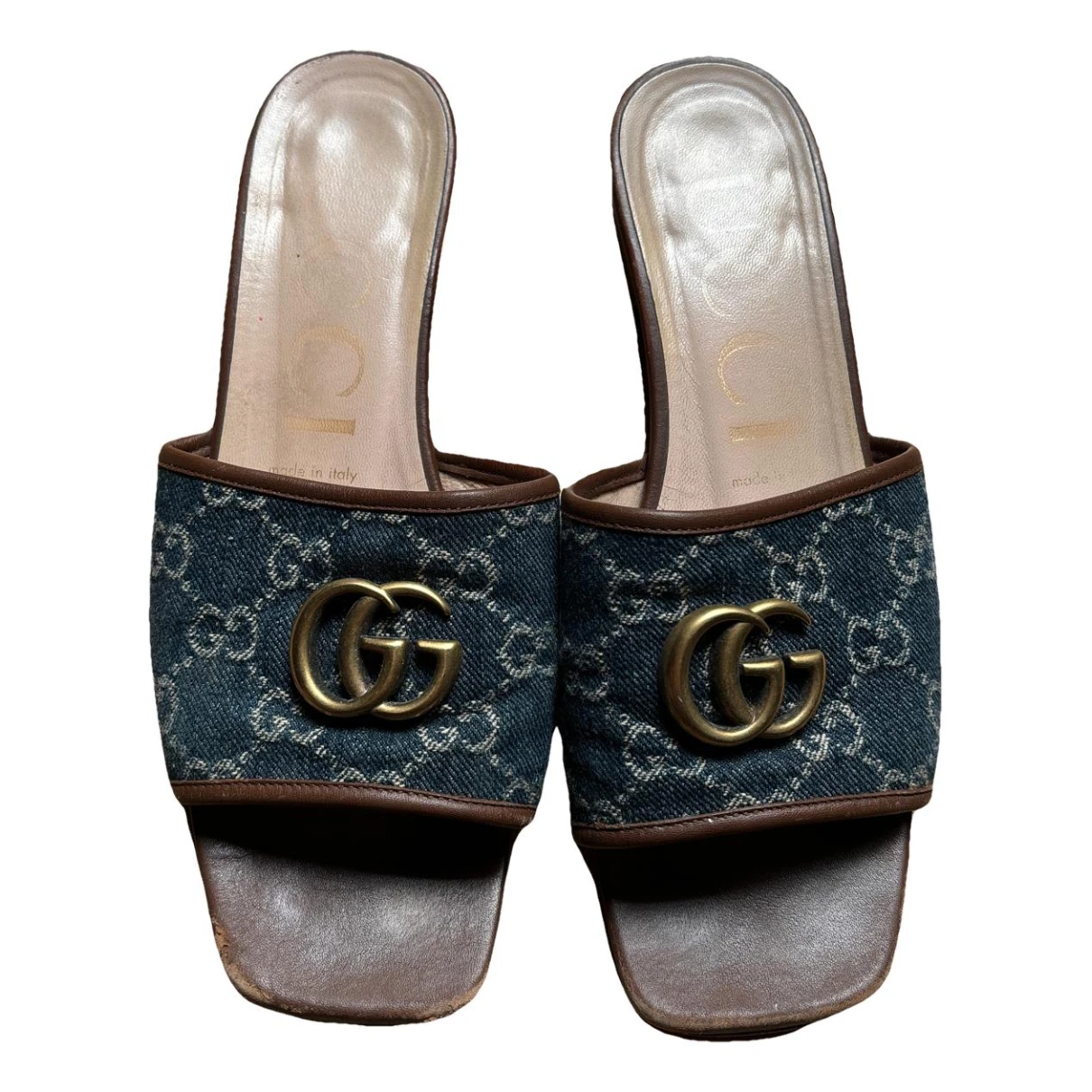 Pre-owned Gucci Cloth Mules In Other
