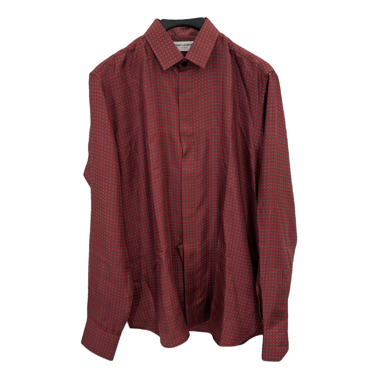 Pre-owned Saint Laurent Silk Shirt In Red