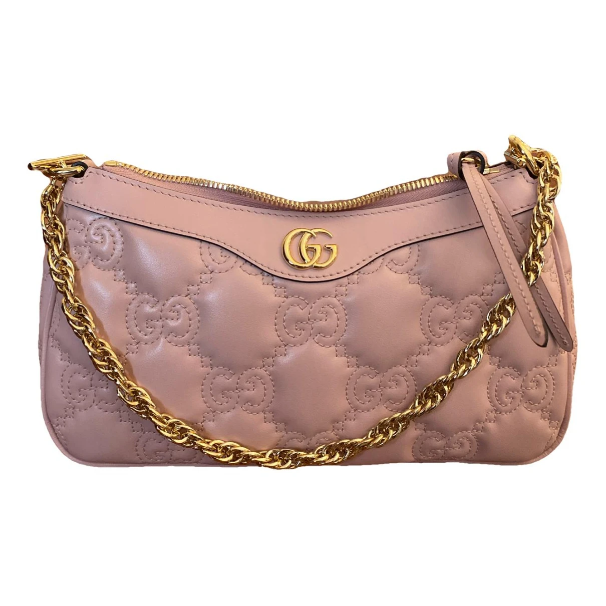 Pre-owned Gucci Leather Crossbody Bag In Pink