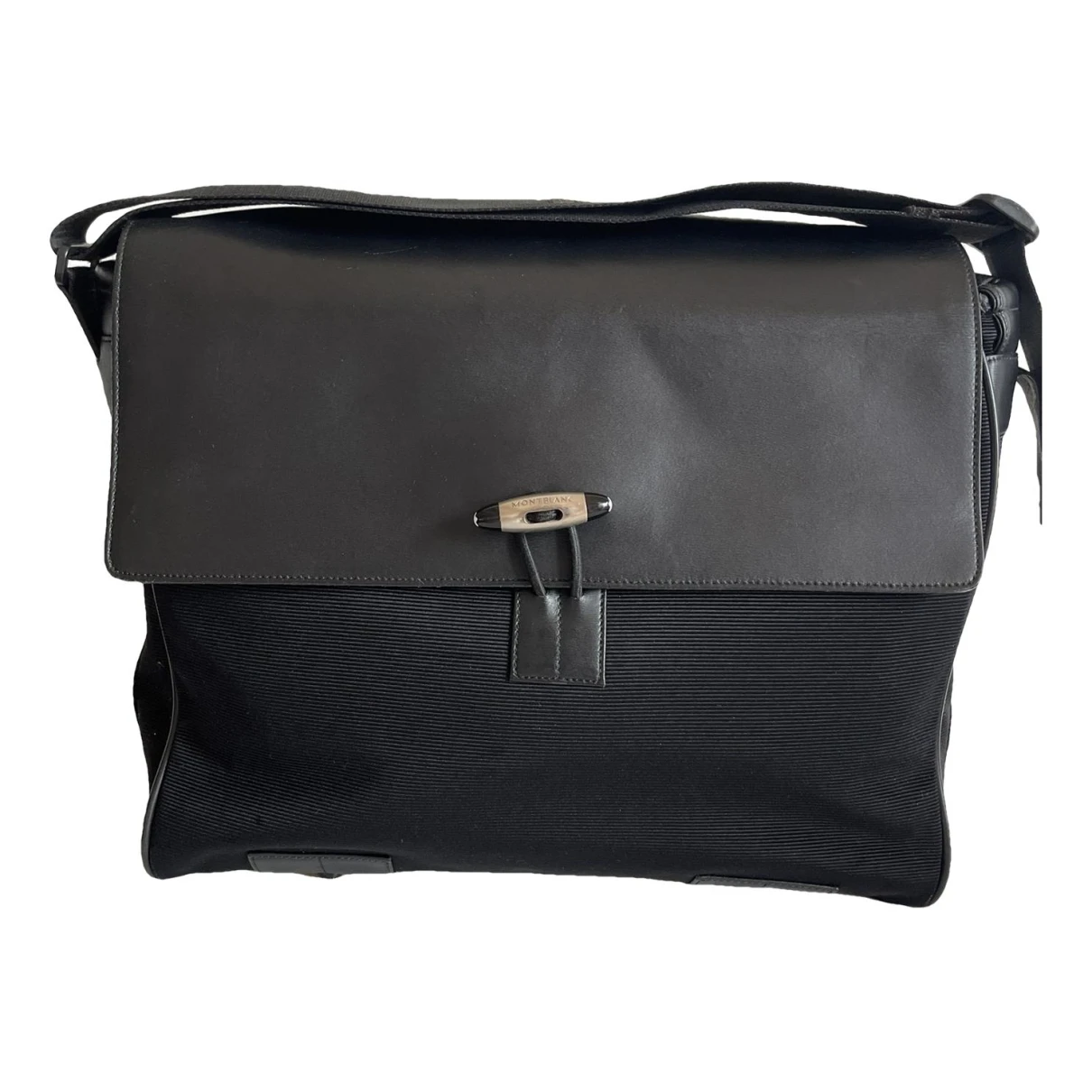 Pre-owned Montblanc Leather Bag In Black