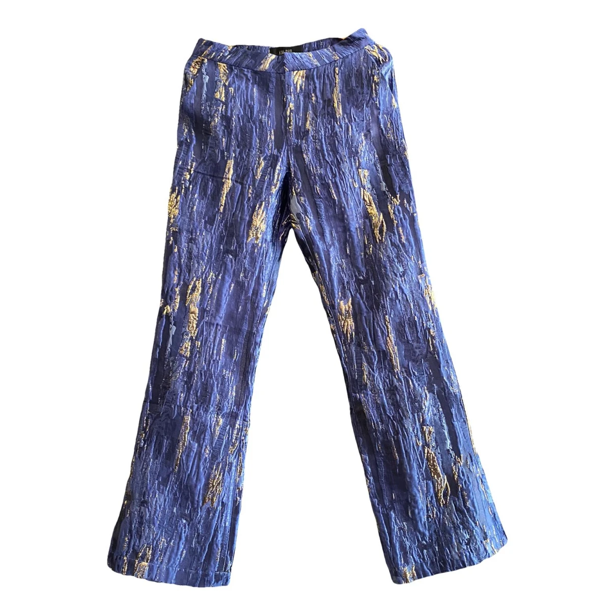Pre-owned Kim Shui Trousers In Blue
