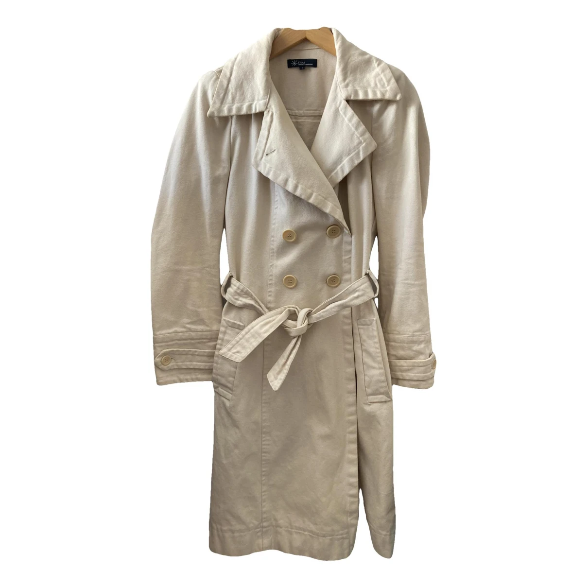 Pre-owned Isabel Marant Étoile Trench Coat In Ecru