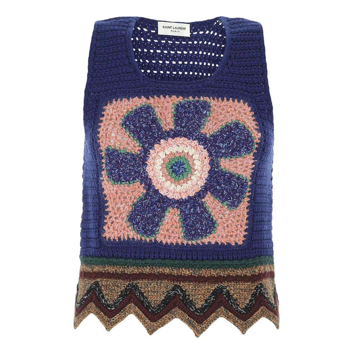 Pre-owned Saint Laurent Wool Top In Multicolour