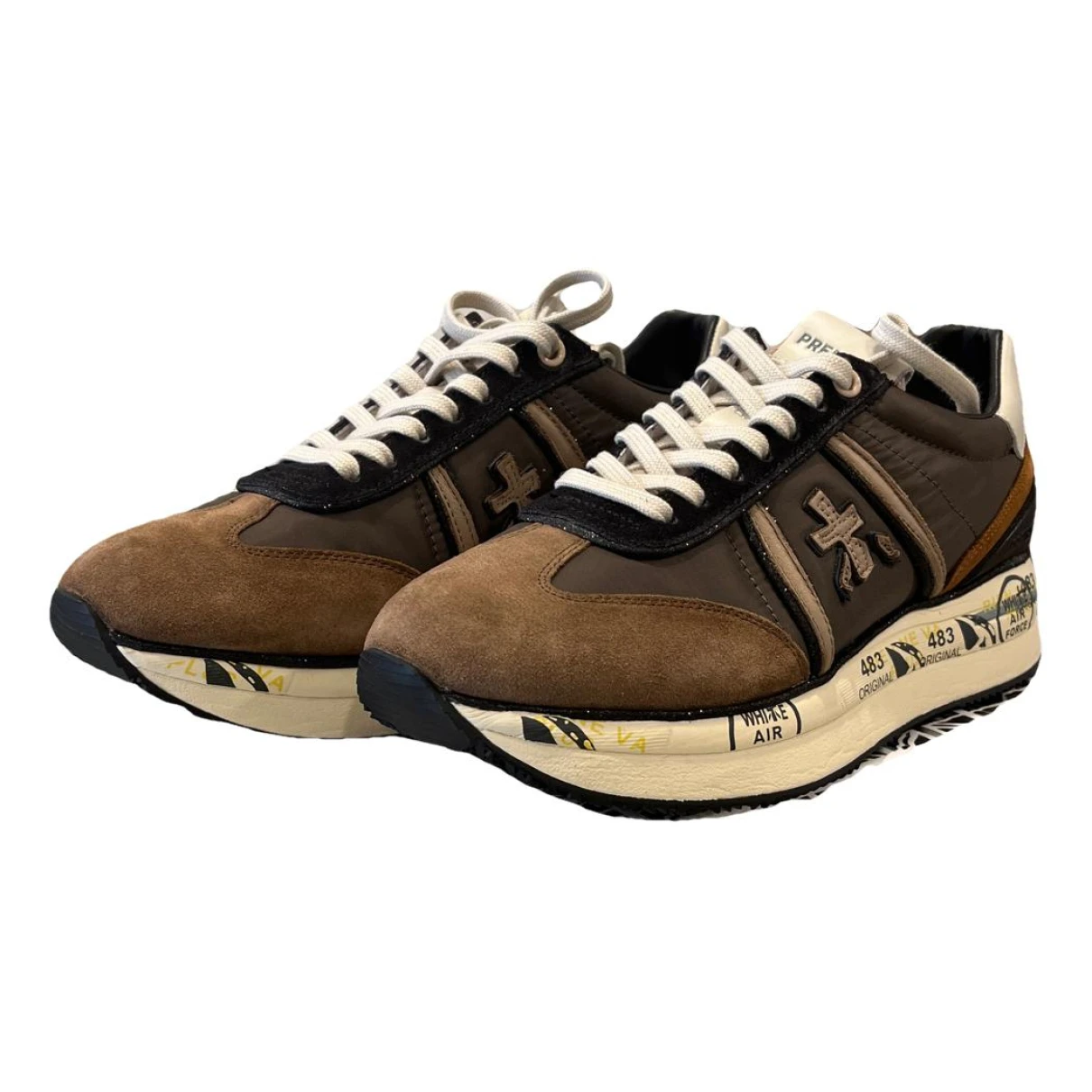 Pre-owned Premiata Trainers In Brown
