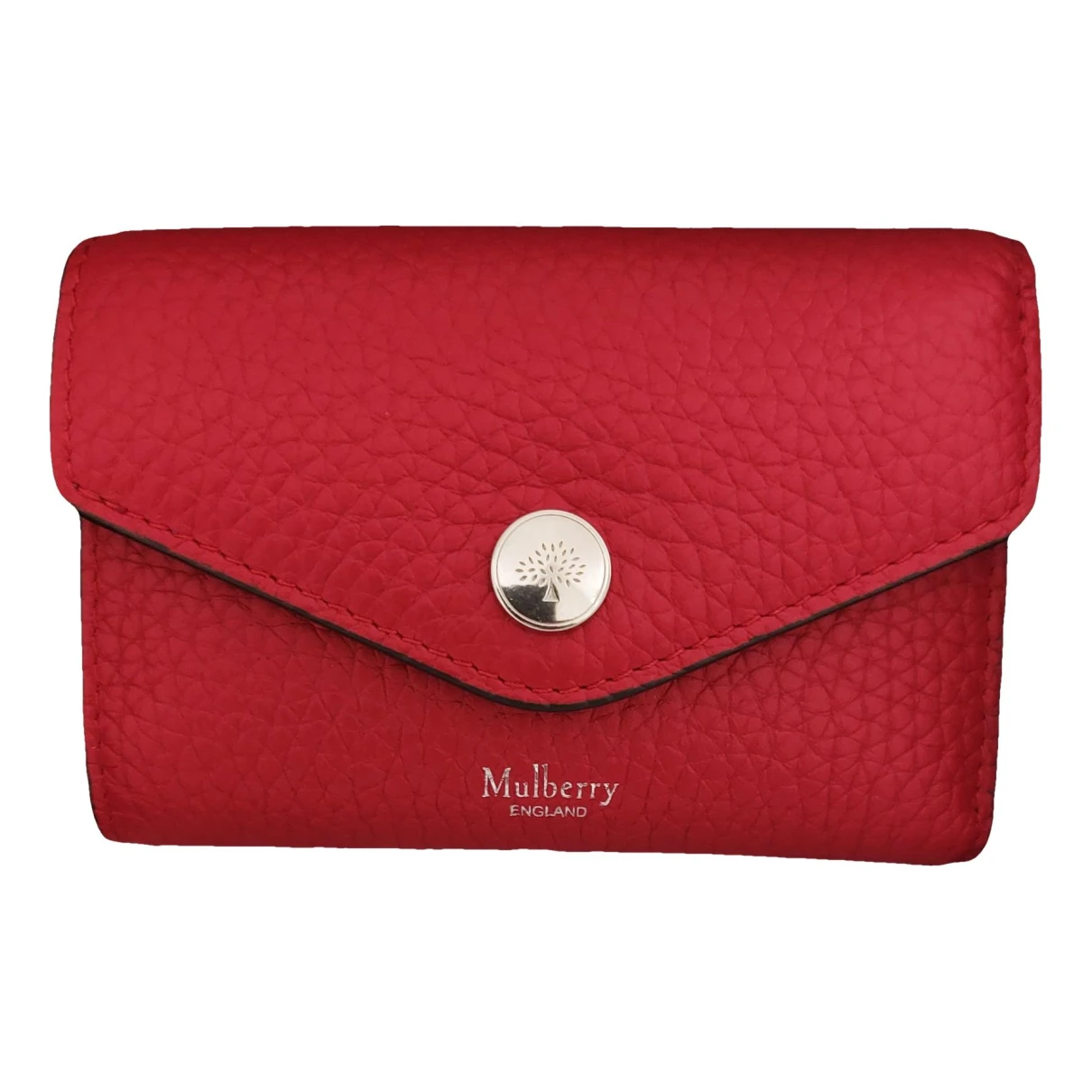 Pre-owned Mulberry Leather Wallet In Red