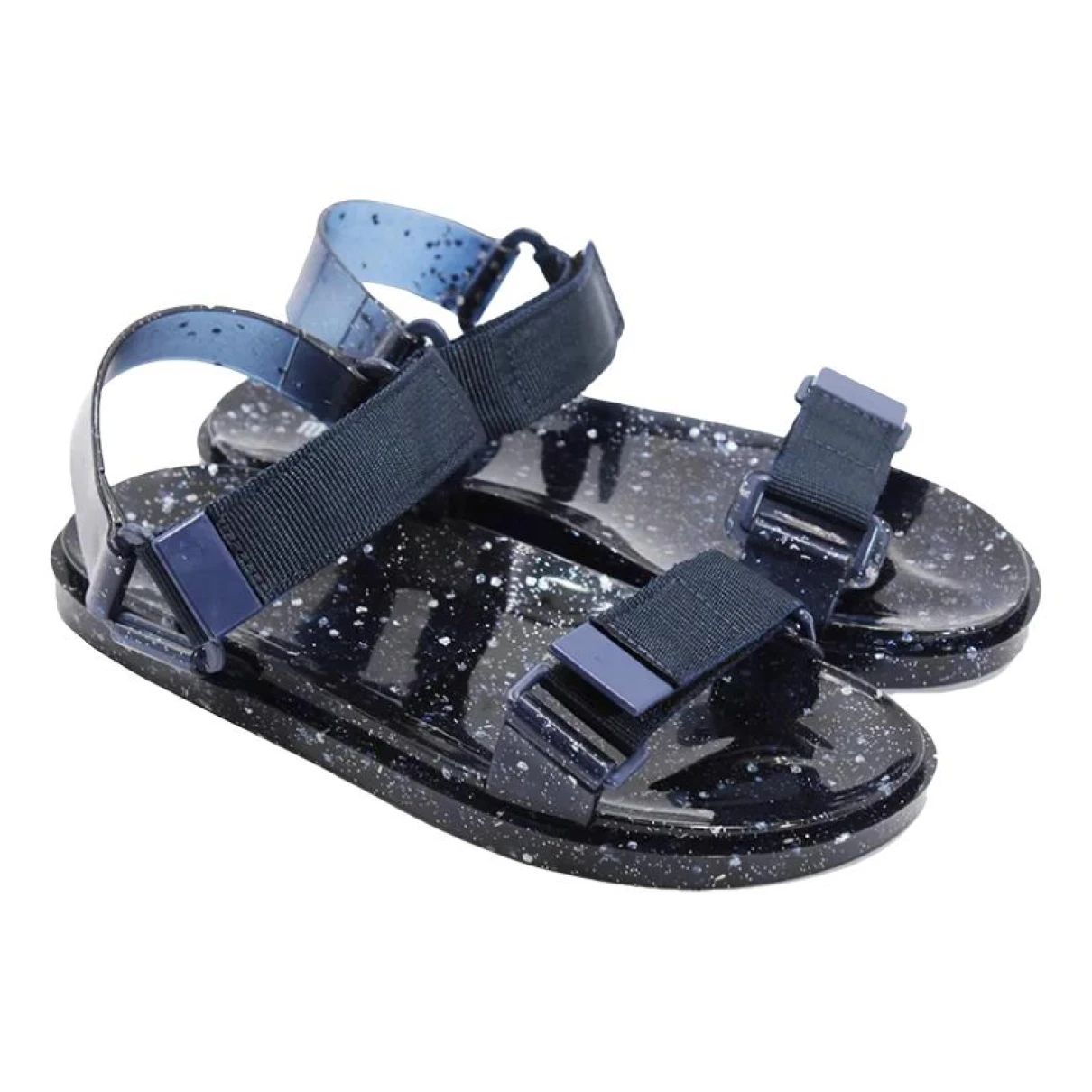 Pre-owned Melissa Sandals In Navy