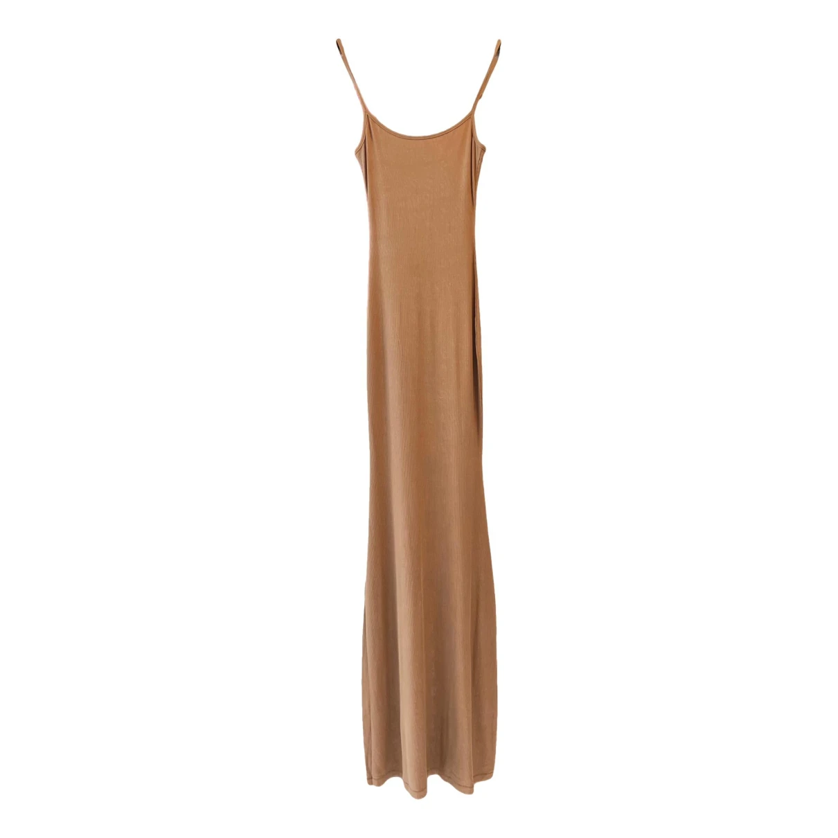 Pre-owned Skims Maxi Dress In Brown