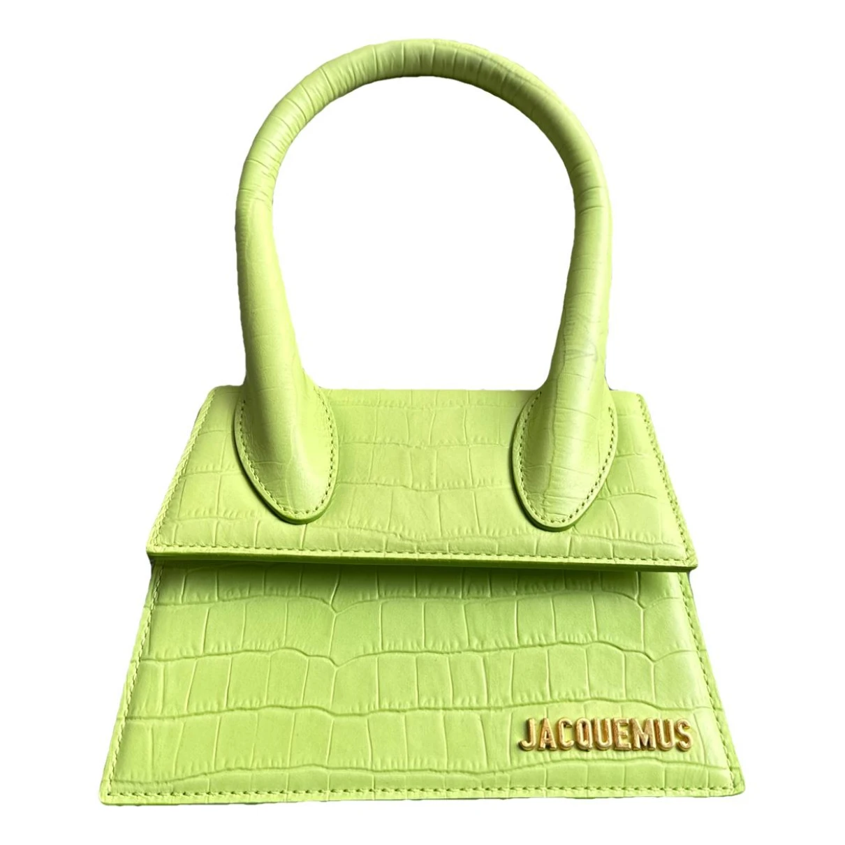 Pre-owned Jacquemus Chiquito Leather Handbag In Green