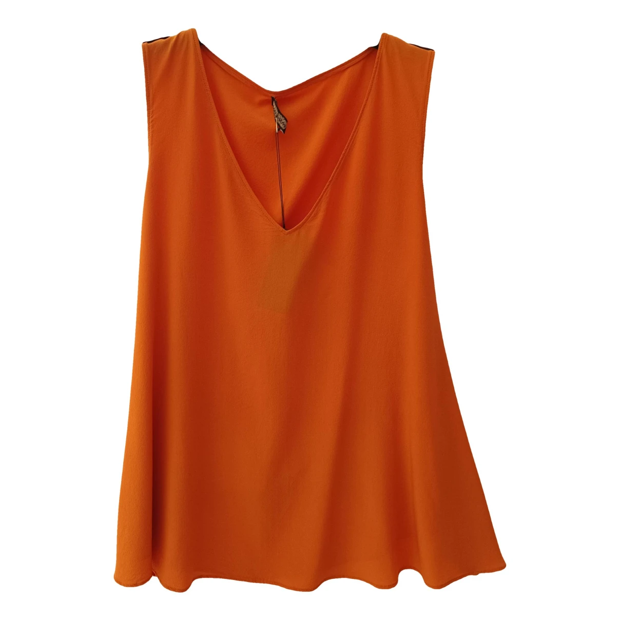 Pre-owned Maliparmi Silk Vest In Orange