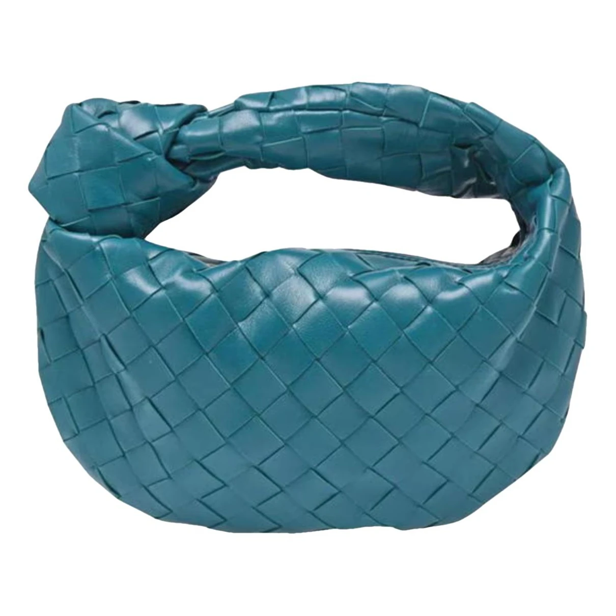 Pre-owned Bottega Veneta Jodie Leather Handbag In Blue