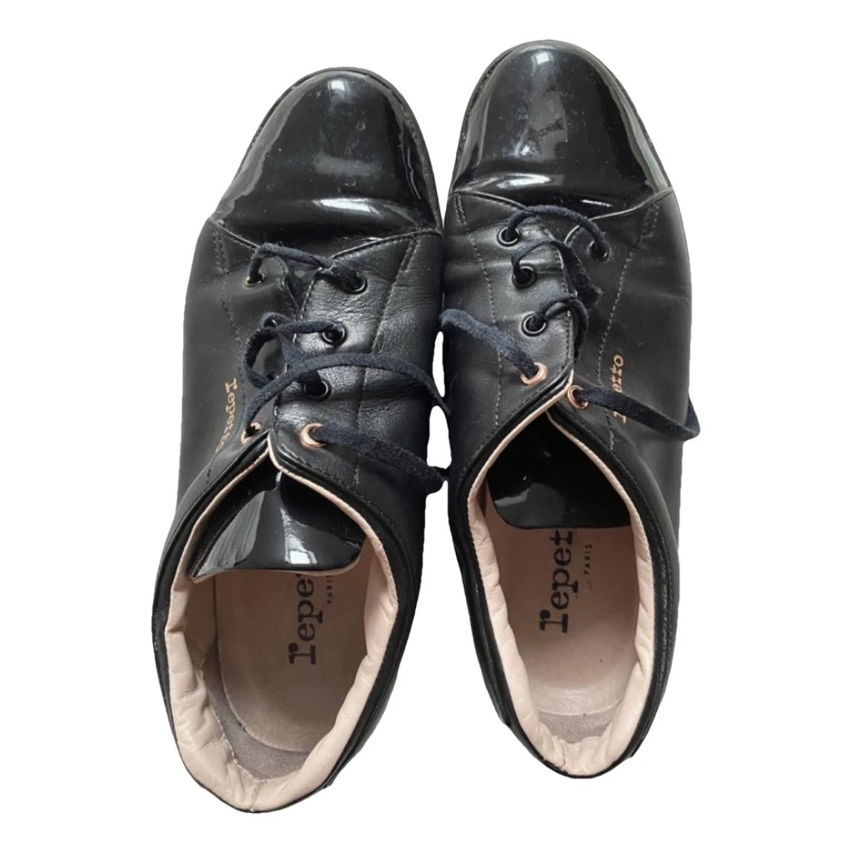 Pre-owned Repetto Leather Trainers In Black