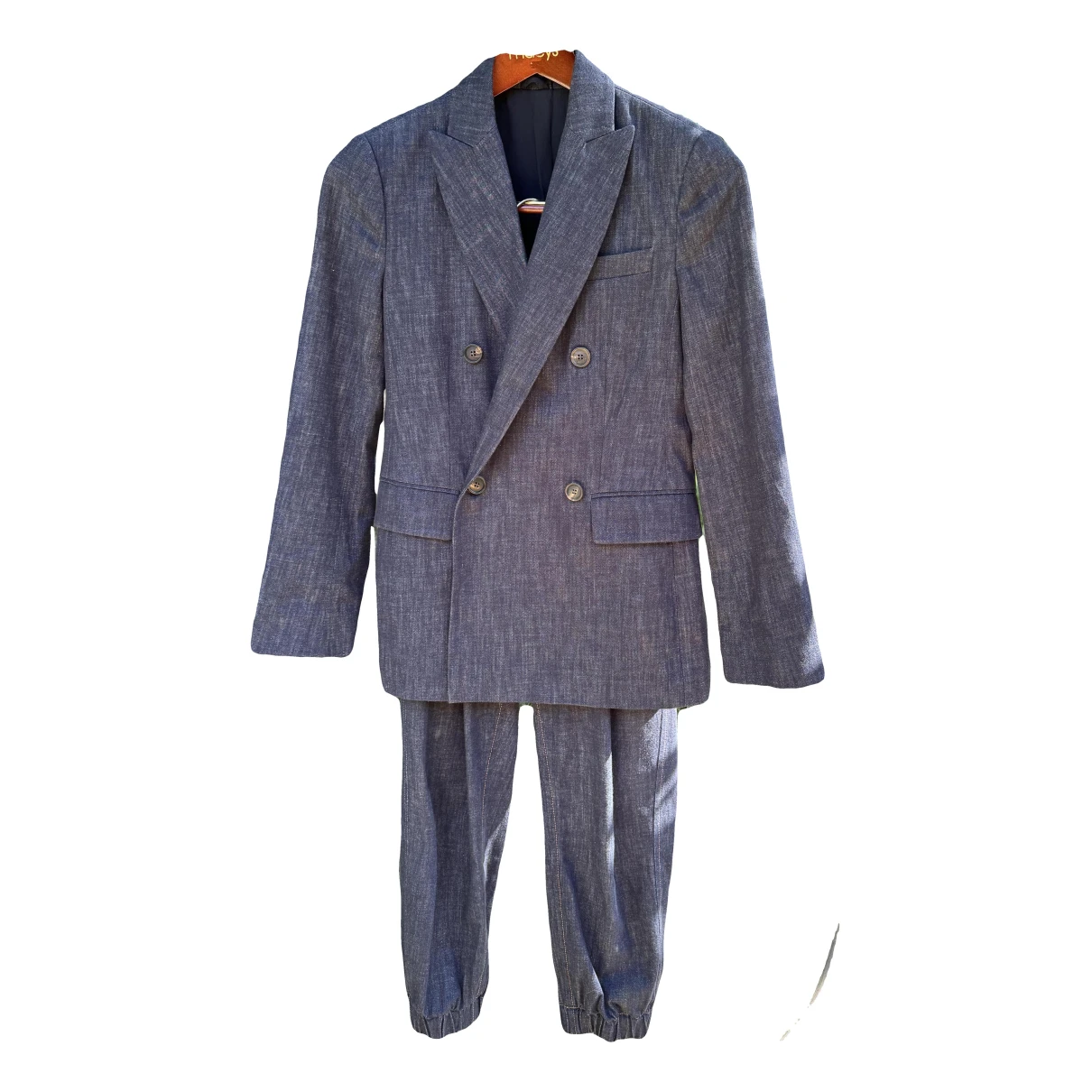 Pre-owned Brunello Cucinelli Suit Jacket In Blue