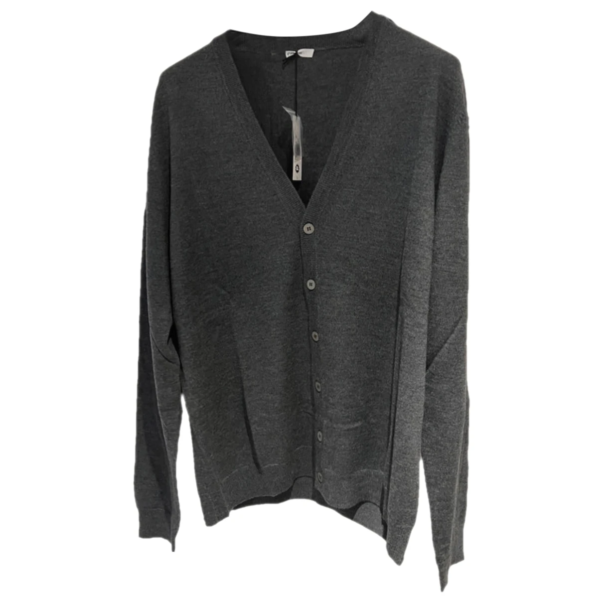 Pre-owned Pollini Wool Knitwear & Sweatshirt In Grey