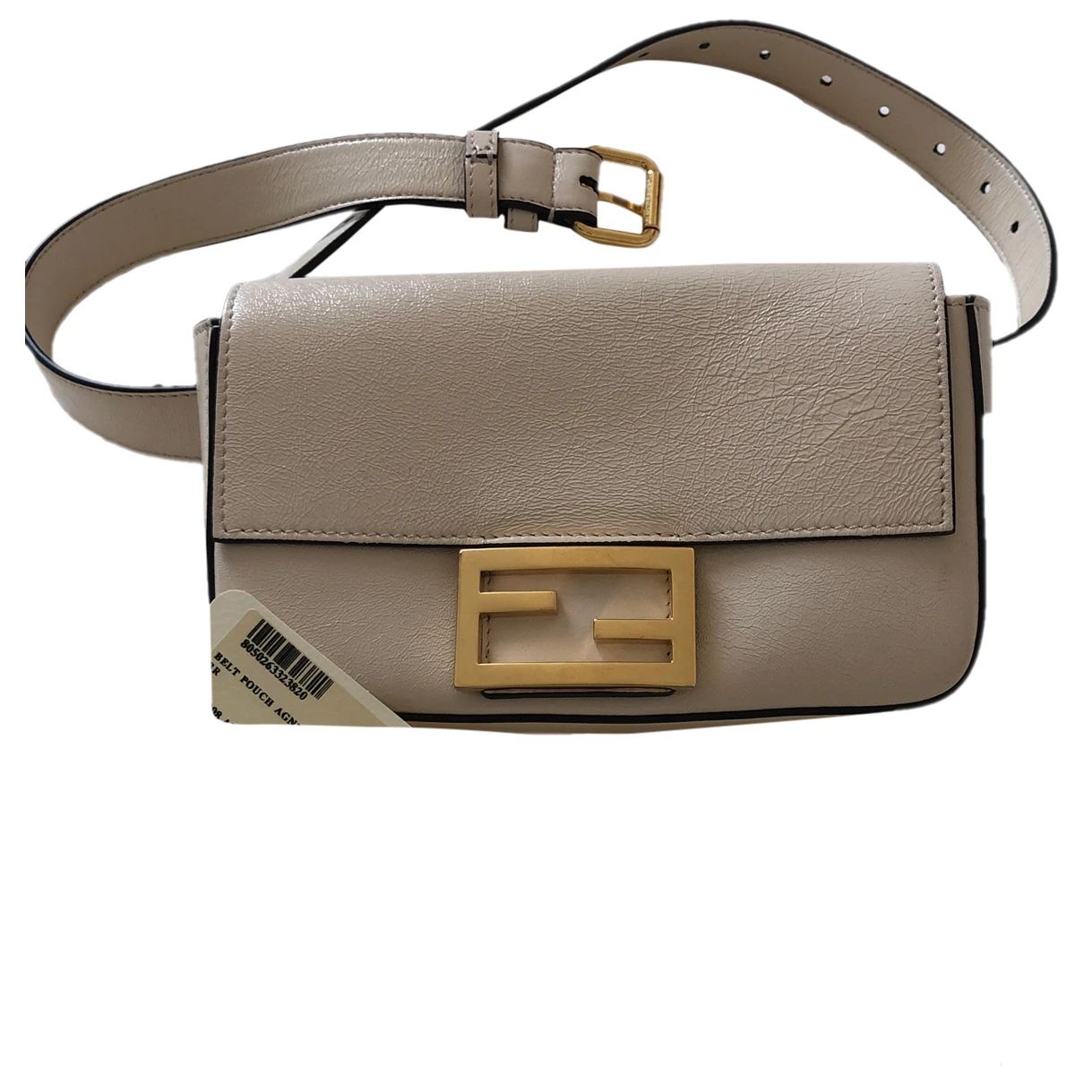 Pre-owned Fendi Leather Purse In White