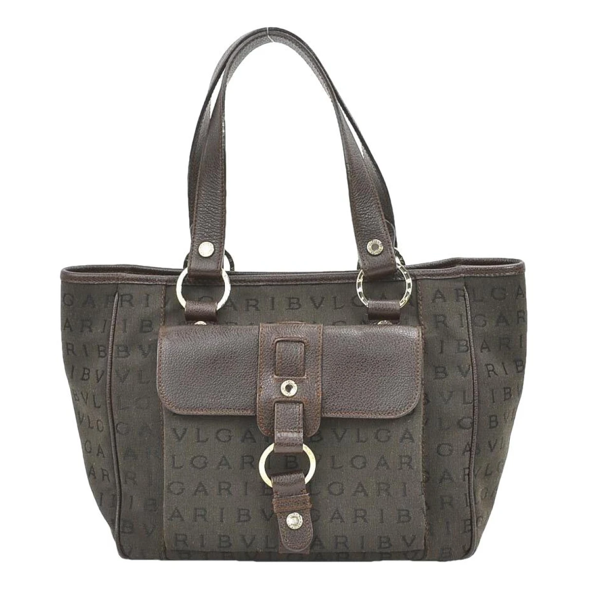 Pre-owned Bvlgari Bulgari Leather Handbag In Brown