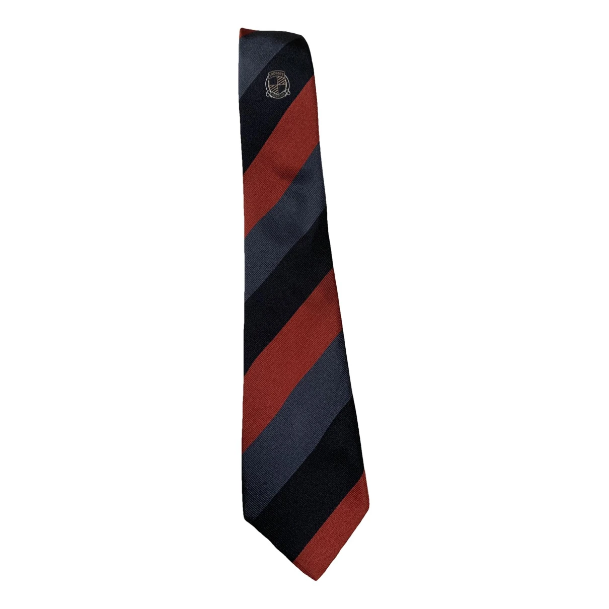 Pre-owned Lacoste Silk Tie In Multicolour